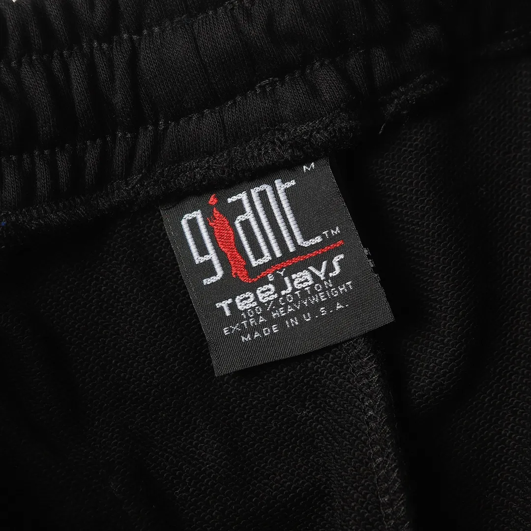 Saint Michael series of fashionable casual long sweatpants Style number: 242P190 Color: Black Size: S M L XL